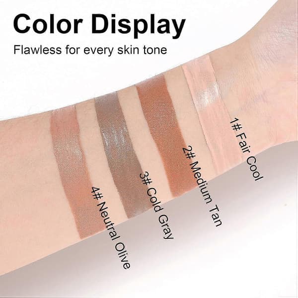 Liquid Dual-Ended Contour & Concealer Stick, Long-Lasting Face Sculpting Cream with 02 Medium Tan 02 Medium Tan