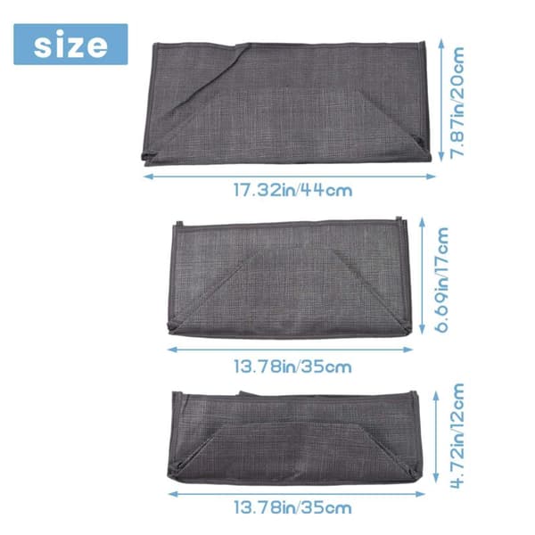 Kjoleboksarrangør til jeans, skjorter, garderobearrangør, sammenfoldelig non-woven opbevaringsboks