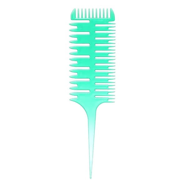 Hair Dyeing Comb 3-Way Sectioning Comb Highlight Comb Professional Weaving Comb Hair Dyeing Styling Tool