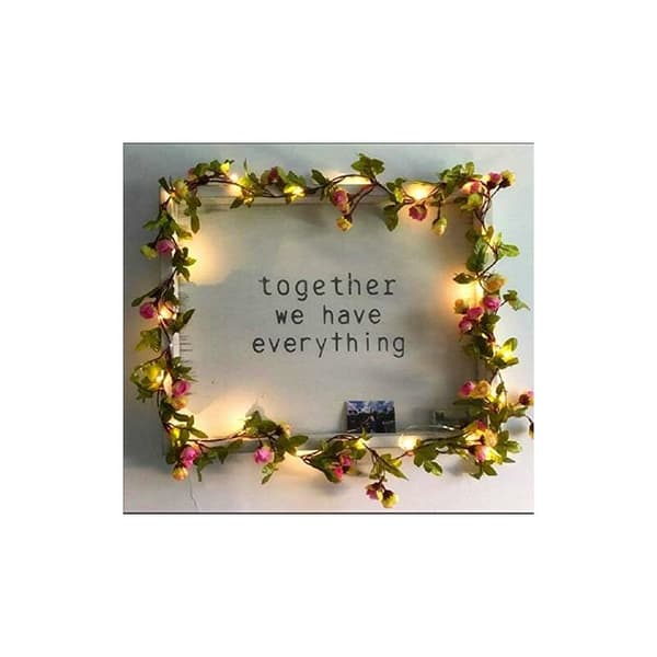 20 LED Blossom String Lights Battery Operated Copper LED String Lights for Wedding Party Event Decoration