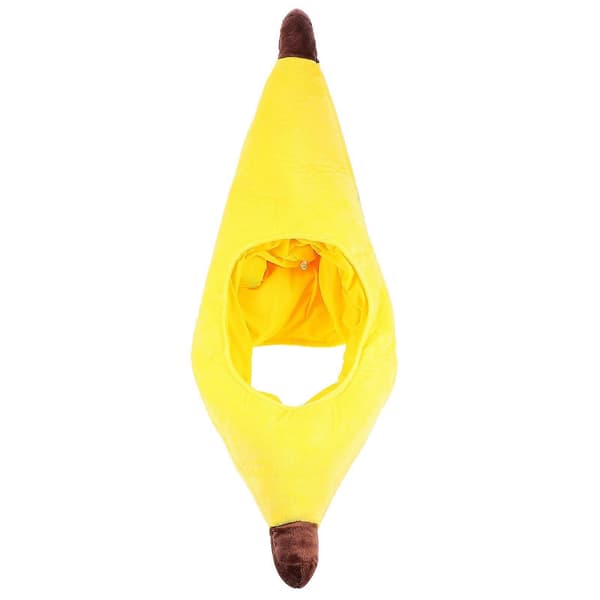 Bananformet hatt for voksne, perfekt for temafester, lett materiale