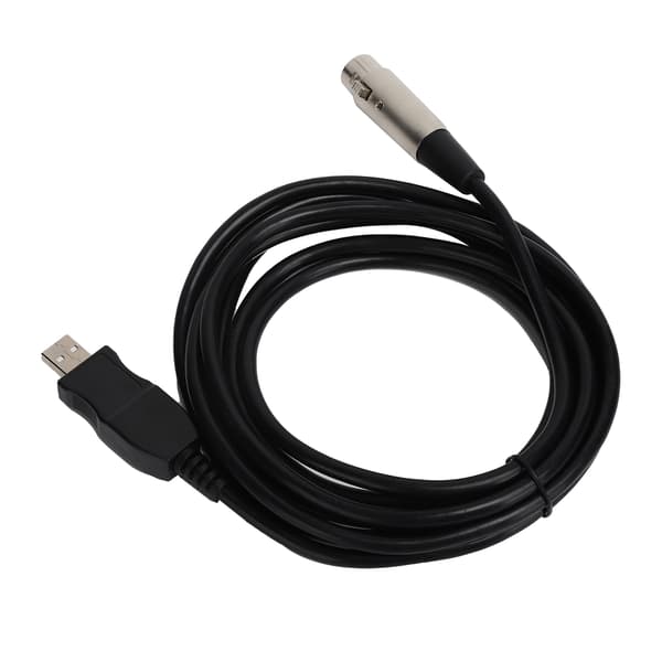 USB til XLR hunn adapterkabel 3 meter med opptaksfunksjon for spillutstyr vert