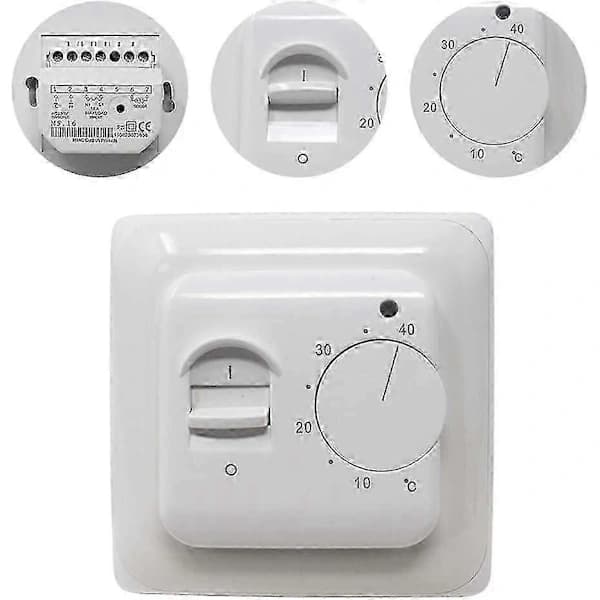Manual Mechanical Floor Heating Thermostat Controller AC 220V 16A with Probe EU Compatible