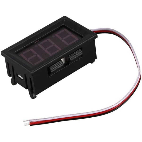 Mini Volttimittari Testeri Digitaalinen Akun Jännite DC 0-30V Punainen Auto