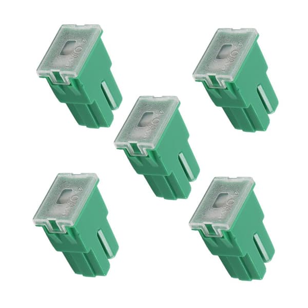 5 x Grønne 40A Plug-in Blad PAL Bilsikringer