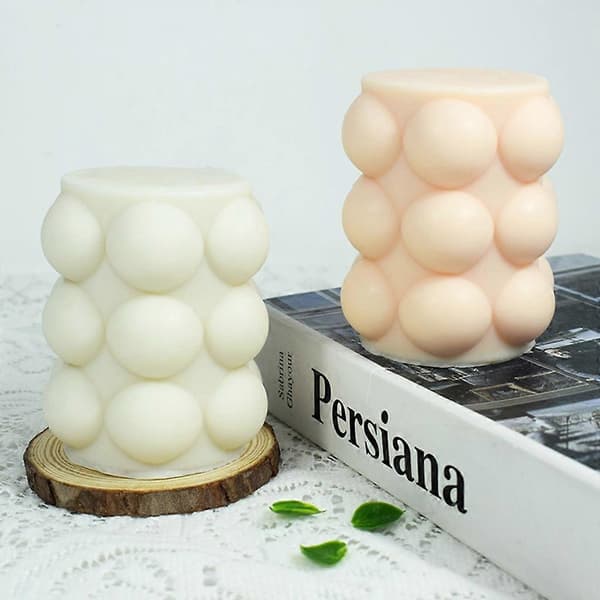 3D Lysform Harpiks Støbeforme DIY Håndværksform Cylinder Lysform