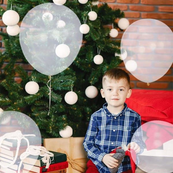 Large Transparent Balloons - 45 cm Helium Party Balloons (12-pack)