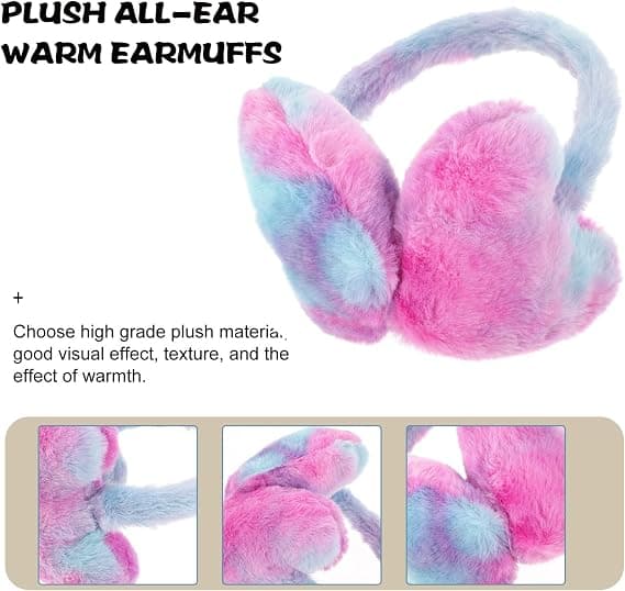 Women's Winter Earmuffs Plush Earmuffs Thickened Heartwarming Ear Warmers Plush Earmuffs