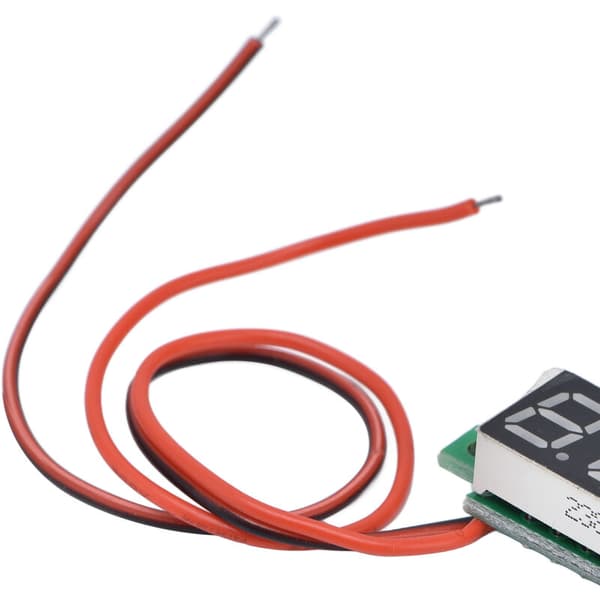 5 stk Mini Digital DC Voltmeter Spændingsmåler Tester Detektor Justerbar 2 Ledninger 0,28 Tommer (Blå 3,2-30V)