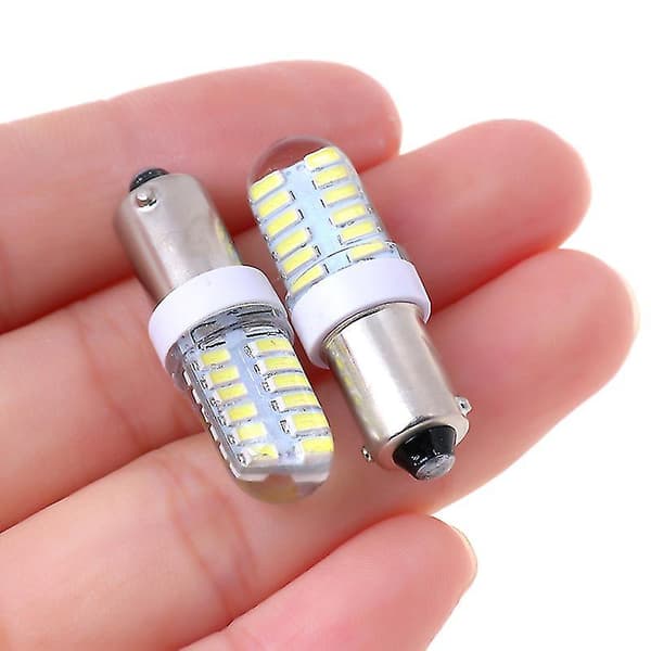 2 stk Ba9s T11 T4w 3014 24smd 12v LED billys, hvit
