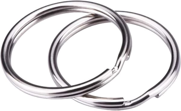 100 kpl 25 mm pyöreitä avaimenperiä