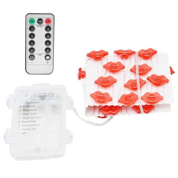 Leppeformede 30 LED-lyslenker 3 meter kobbertrådlys for KLB