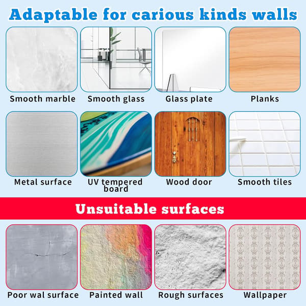 Self-adhesive Wall Hooks No Drilling - Heavy Duty, Mark-Free Adhesive Hooks for Kitchen, Bathroom, and Wall Shelf Mounting 20 Pieces
