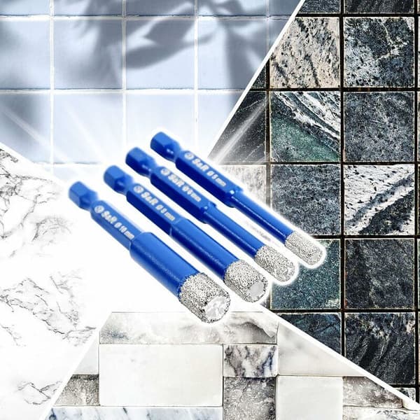 Diamond drill for tiles, porcelain stoneware, marble