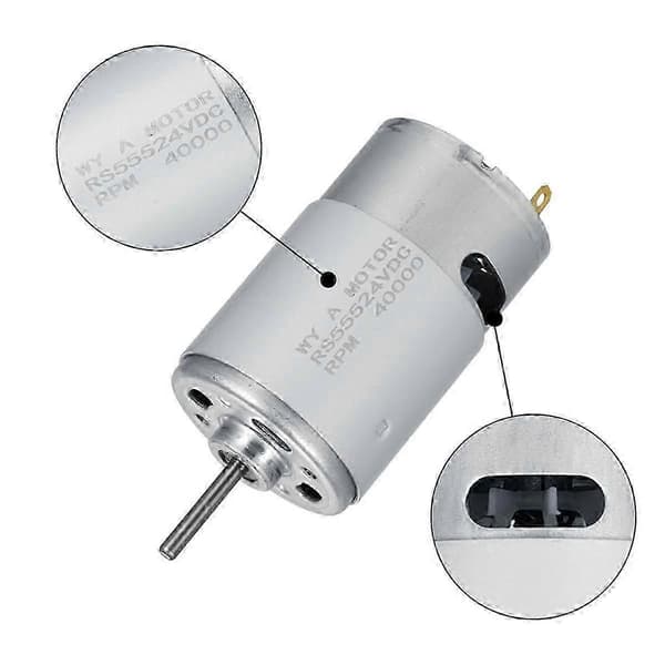 24V 40000RPM elmotor 2-pack, höghastighetsmotor RS555 för eldrivna leksaksbilar för barn