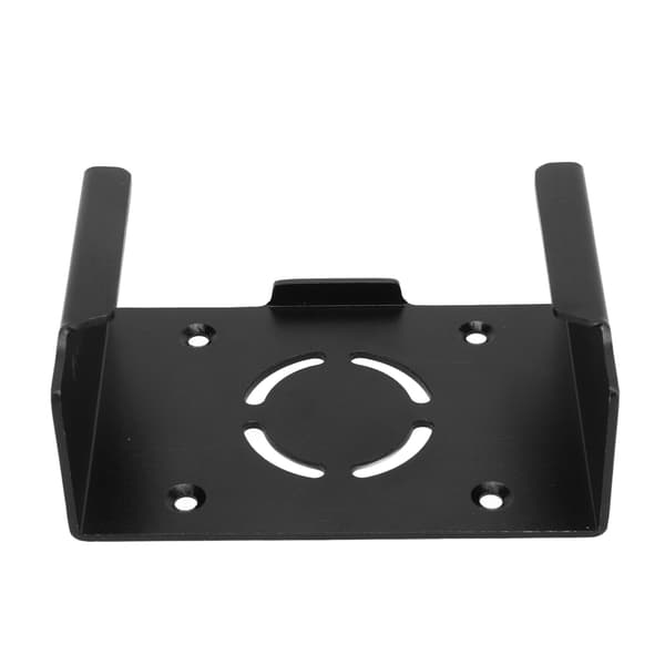Set-top Box Mount Aluminum Alloy Rustproof Screw Fixing Wall Mount for IOS TV Black