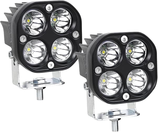 (2 STK) 7,6 cm 3' 40W LED Traktor Arbeidslys Hvit LED Spotlight 1