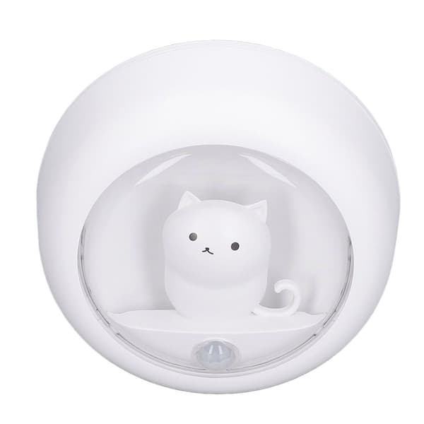 LED-natlampe med bevægelsessensor Kat USB-opladning KLB