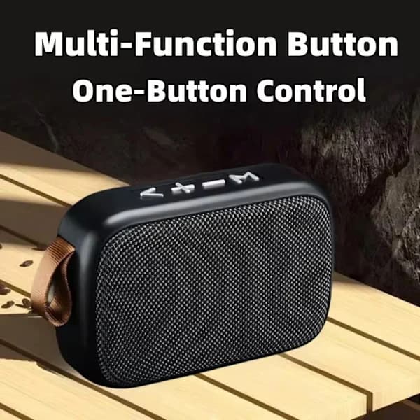 Wireless Portable BT Speaker Mini Fabric Speaker Deep Bass Hands-free Calling Support Hifi Speaker Grey