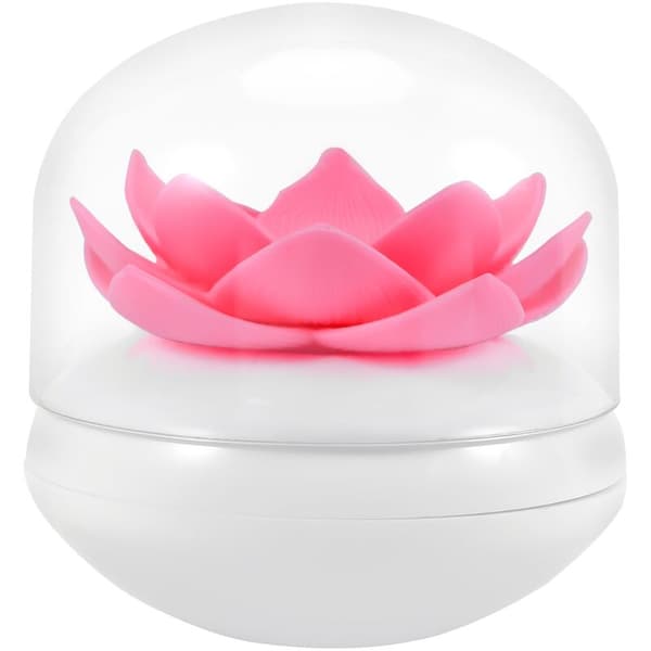 Het Chic Bomull Lotus Blomknopp Hållare Tandpetare Låda Bomullspinne Låda Heminredning (Rosa)