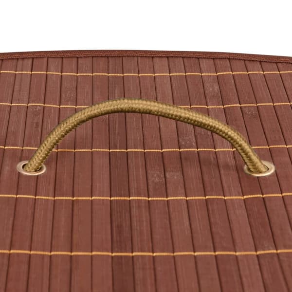 vidaXL Corner Laundry Basket Bamboo Brown 60 L Brun brown