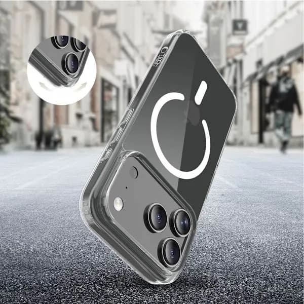 Tech-Protect iPhone 17 Pro Max Deksel MagSafe FlexAir Hybrid Transparent