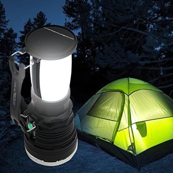USB-opladelig energibesparende bærbar lanterne, udendørs camping