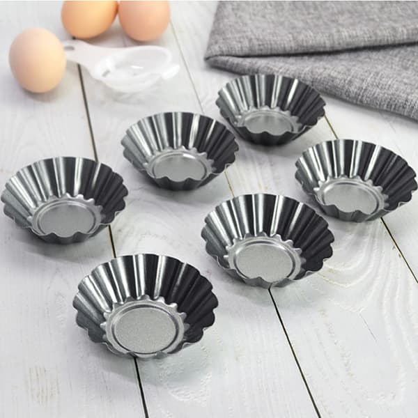 1/3/5 stk/sett Eggterteform Rustfritt stål Bakeform Kjøkkenbakeredskap 5 STK 5PCS