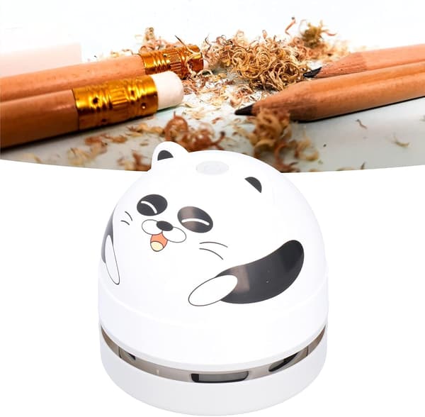 (Panda) Sød Dyredesign Endebord Støvsuger, Mini USB Opladning