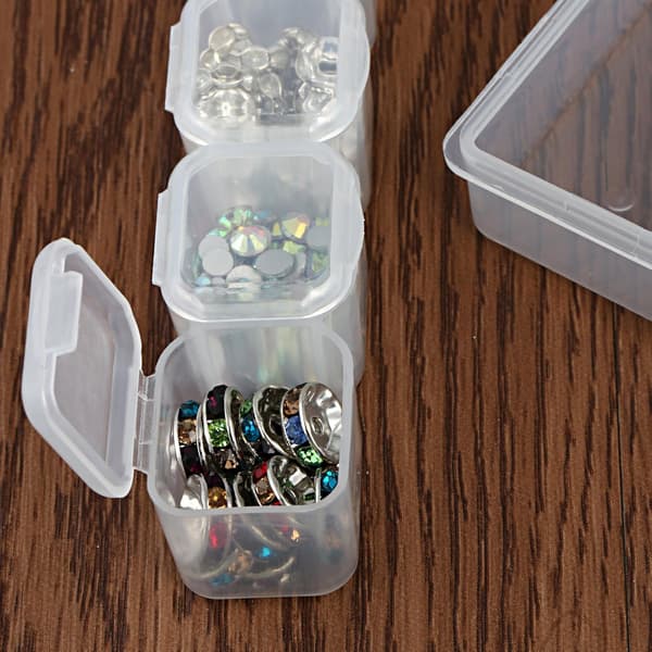 Multi-Diamond Broderi Opbevaringsboks 28-Gitter Smykker Øreringe Perler Halskæde Opbevaringsboks Display Case