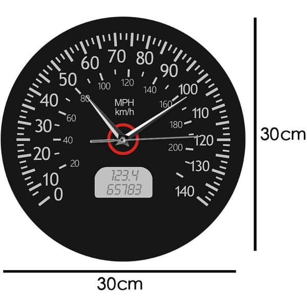 Digital veggklokke med speedometer for bil