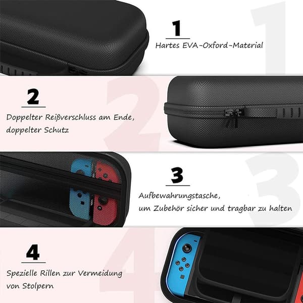 Doando Bärväska Kompatibel med Nintendo Switch och Nya Switch OLED Konsol -
