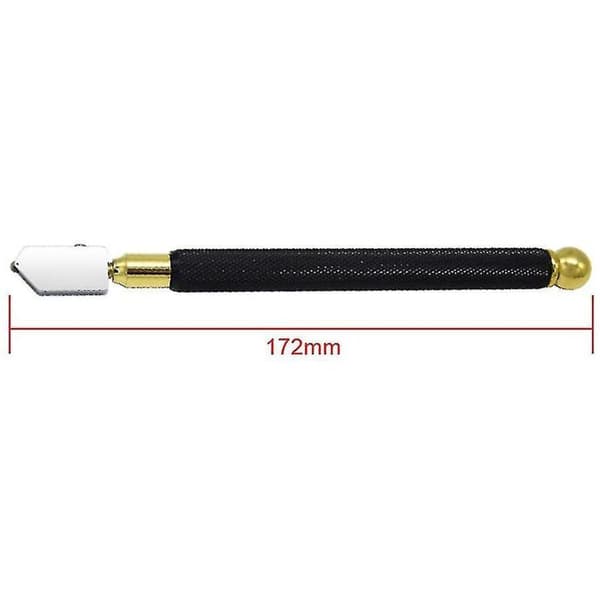 Professional Glass Cutter with Diamond Tip and Non-Slip Metal Handle, 3-15mm Cutting Tool