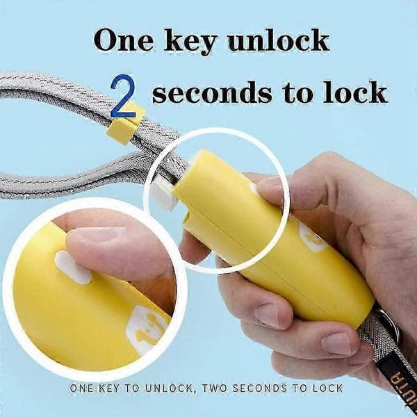 Powerful dog leash with comfortable handle and highly reflective rope
