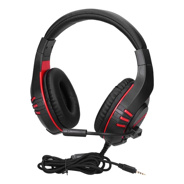 M205 Wired Gaming Headset with Microphone 3.5mm Jack Noise Cancelling Gaming Headset for PS4 Red