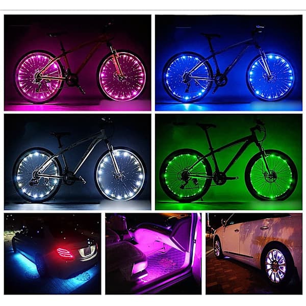 LED-lyslenke med fjernkontroll RGB 2 m IP65