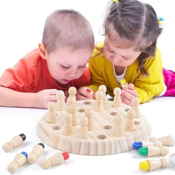 Gxhong Memory Match Stick Chess, Puupeli, Puinen muistipeli, Memory KLB