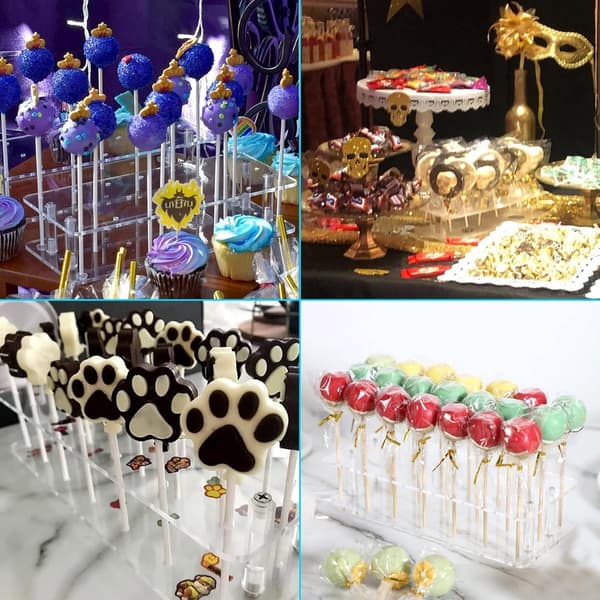 Cake Pop Bakeform - 21 Hull - Lollipop Utstillingsstativ - Lollipop Holder - Cake Pop Maker - Cake Pop Sett - Cake Pop Holder - Cake Pop Pinner ...