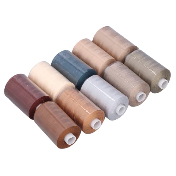 Sewing Machine Thread 10 Colors Gray Series Excellent Tensile Strength Polyester Embroidery Tool