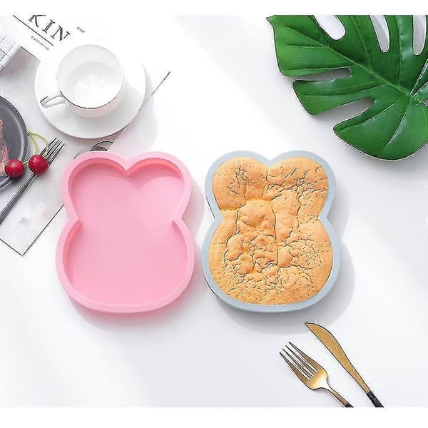 Silikonform Familiefeiring DIY Bakeverktøy For Kaker Gelé Pudding Mickey