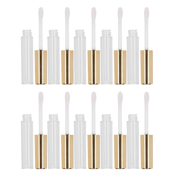 Lip Gloss Empty Tube DIY Lip Gloss Refillable Container Travel Transparent Lipstick Bottle