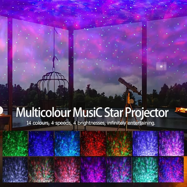 Dinosaur Egg Projector with Wireless Music Player, Starry Sky Pro