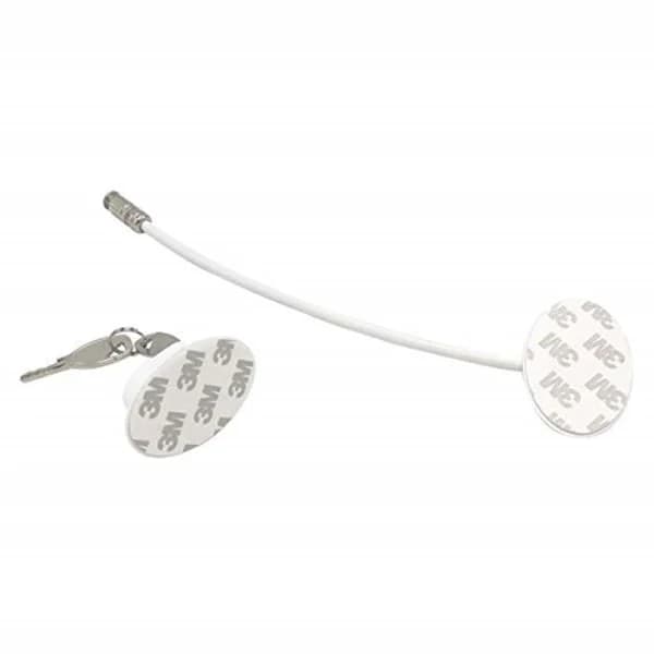 White 4-piece Refrigerator Lock with 8 Keys YIY SMCS.9.27