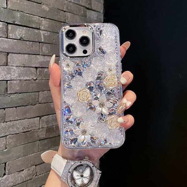 iPhone Mobilskall - Diamantroseblomst Telefondeksel iPhone XR Phone Case iPhone XR