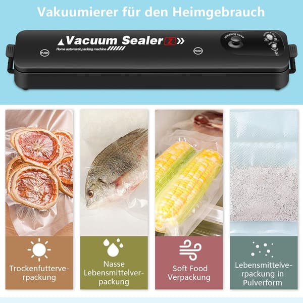 Vacuum Sealer, Automatic Vacuum Sealer for Dry and Wet