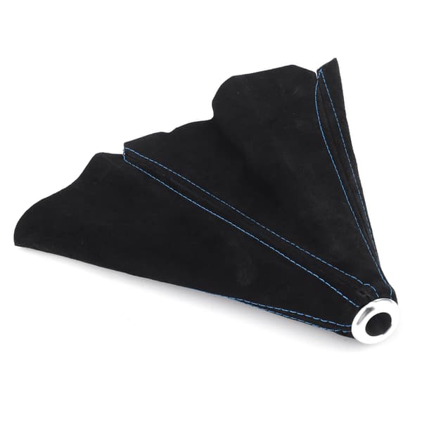 Gear Shift Dust Cover Gaiter Car Interior Suede Universal for Most Vehicles Blue Stitching