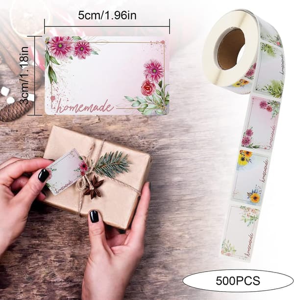 Self-adhesive labels for jam, homemade sticker, jam jar stickers for apricot, fruit, ki
