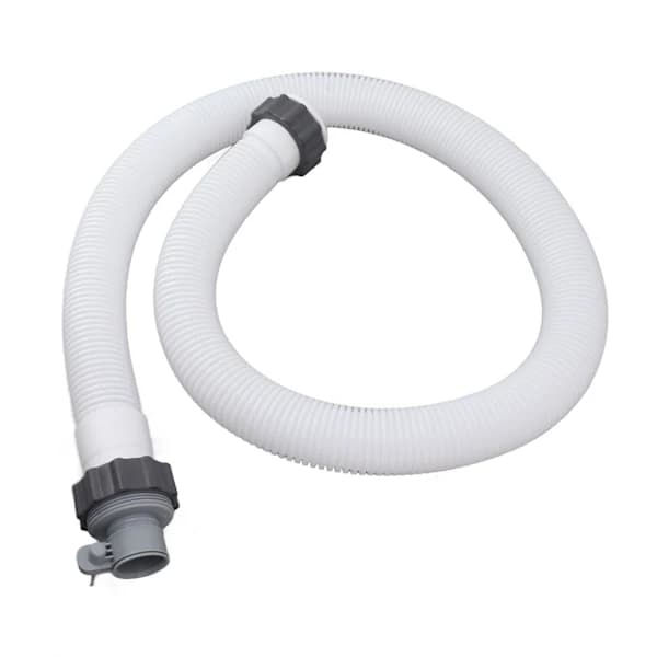 Erstatningsslange til poolpumpe - 1,5 tommer i diameter, 150 cm lang - Inkluderer 1 slangeadapter