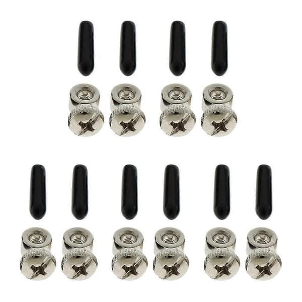 5 Set Ersättningsskruvar Ändstycken för Speed Cable Hopprep Kablar Tillbehör Delar [db]