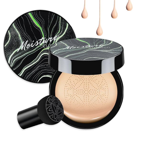 Moisturizing Waterproof Cushion Foundation CC Cream Full Coverage Natural Finish for All Skin Types